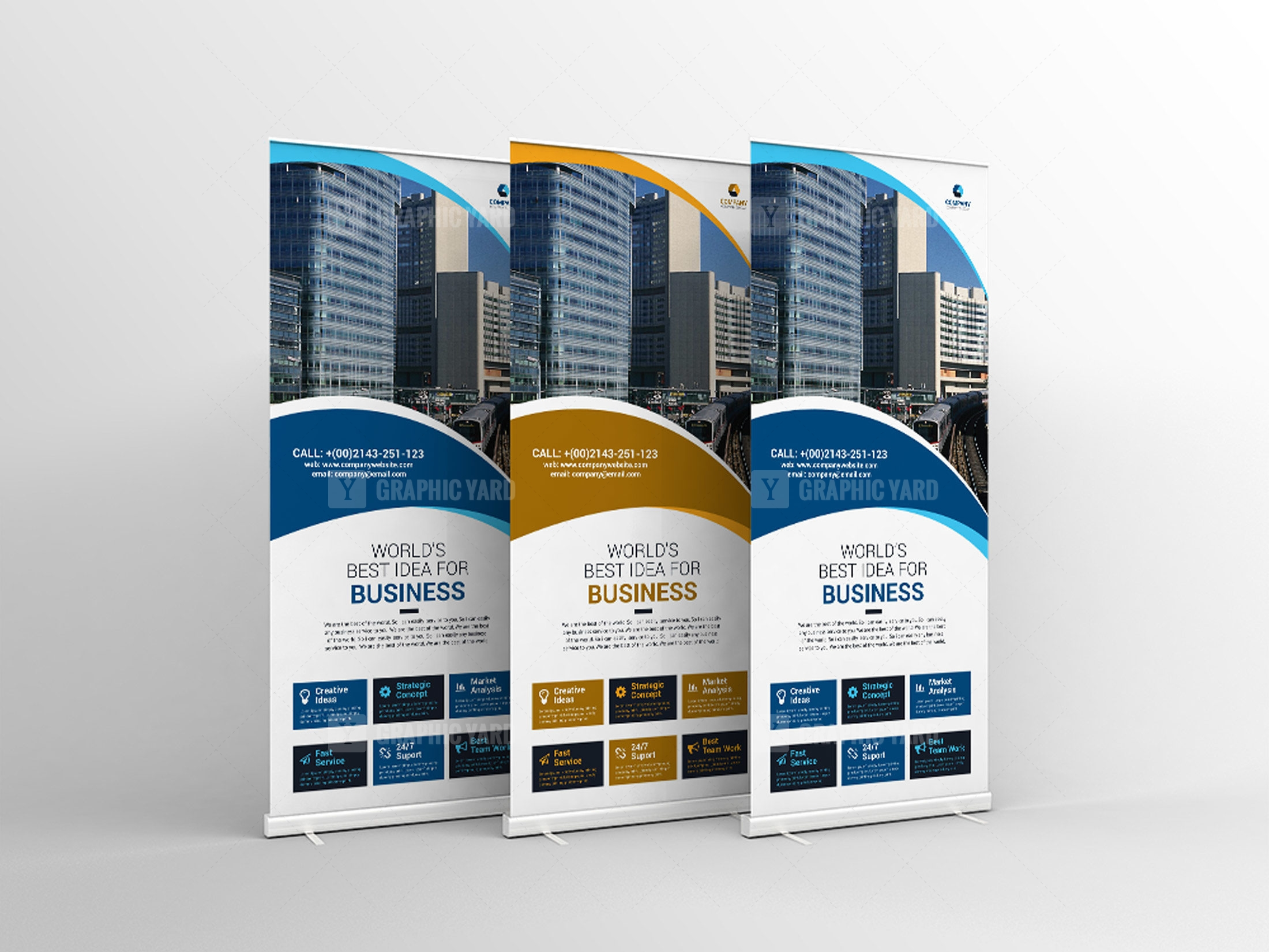 Banners, X standee, Rollup