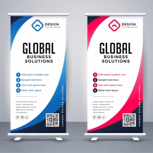 business-roll-up-display-standee-presentation-purpose_1017-31432 Banners, X standee, Rollup