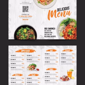 Menu Cards Design