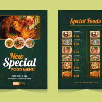 vector-best-food-menu-template-design-restaurant_1017145-413 Menu Cards Design